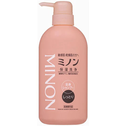 Minon Full Body Shampoo - 450ml - Moist - TODOKU Japan - Japanese Beauty Skin Care and Cosmetics