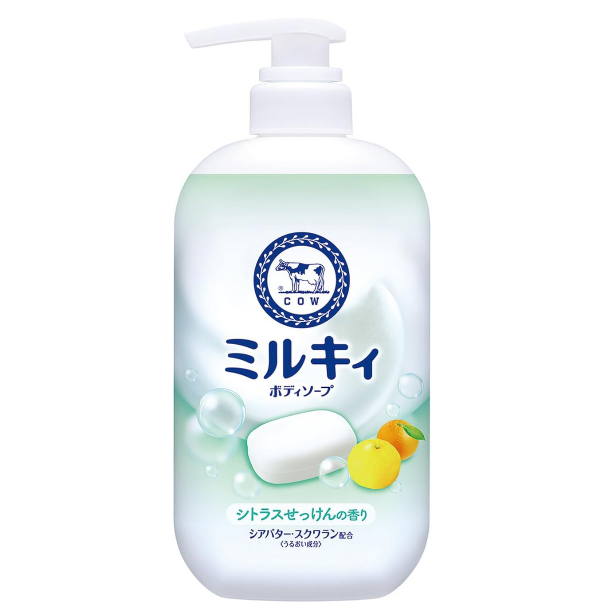 Cow Brand Milky Body Soap Citrus Soap Scent - 500mL
