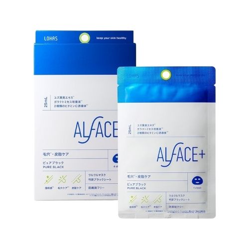 ALFACE Pure Black Mask 1 sheets