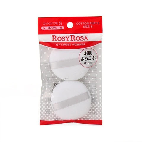 Rosy Rosa Cotton Puff N - S Size - 2P - TODOKU Japan - Japanese Beauty Skin Care and Cosmetics