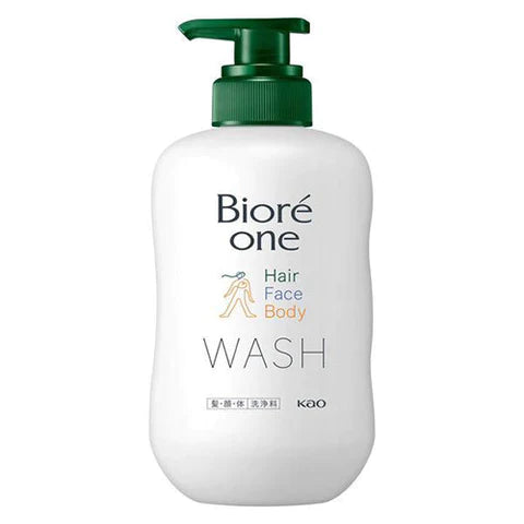 Biore One Hair Face Body Wash 500ml - Comfort Savon - TODOKU Japan - Japanese Beauty Skin Care and Cosmetics