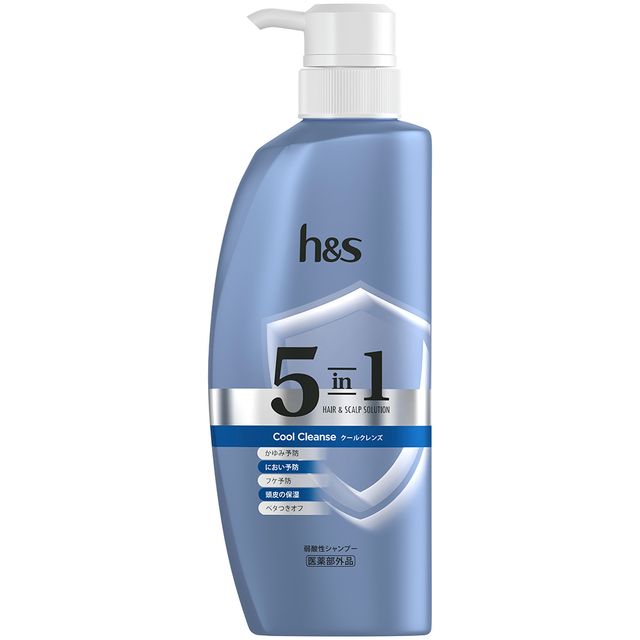H&S 5 in 1 Hair Scalp Solution Shampoo 340g - Cool Cleanse - TODOKU Japan - Japanese Beauty Skin Care and Cosmetics