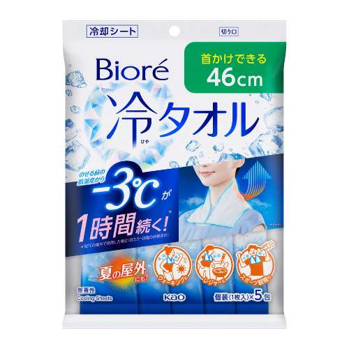 Biore Cool Body Towel - 5pc - TODOKU Japan - Japanese Beauty Skin Care and Cosmetics