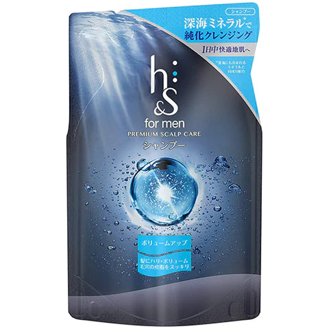 H&S For Men Volume Up Series Premium Scalp Care Shampoo - 300ml - Refill - TODOKU Japan - Japanese Beauty Skin Care and Cosmetics