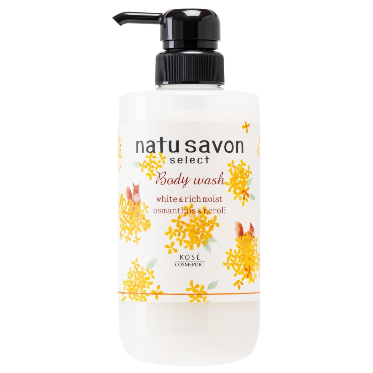 Kose Softymo Natu Savon Select White Body Wash Rich Moist Osmanthus & Neroli - 500ml