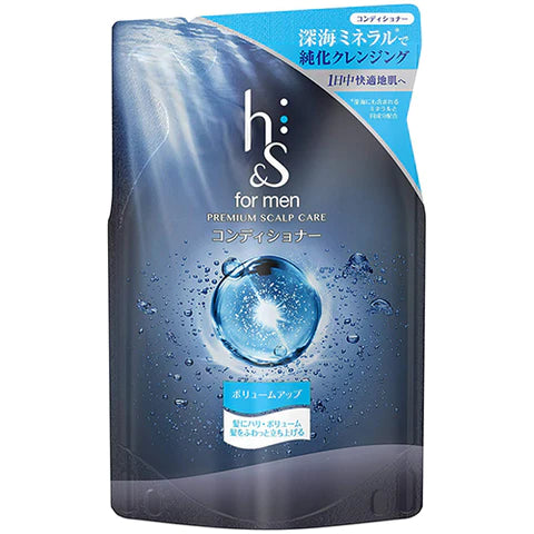 H&S For Men Volume Up Series Premium Scalp Care Conditioner - 300ml - Refill - TODOKU Japan - Japanese Beauty Skin Care and Cosmetics