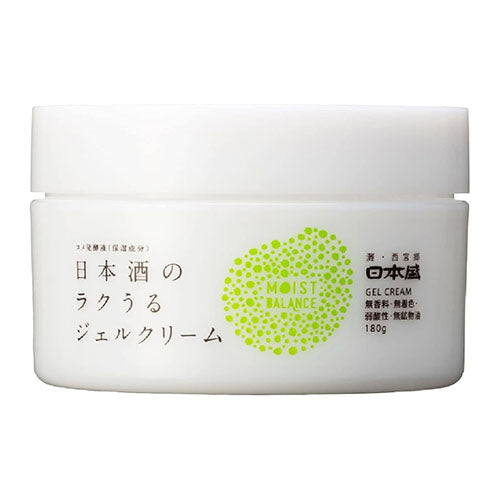 Nihonsakari Japanese Sake Moisturizing Gel Cream 180g - TODOKU Japan - Japanese Beauty Skin Care and Cosmetics