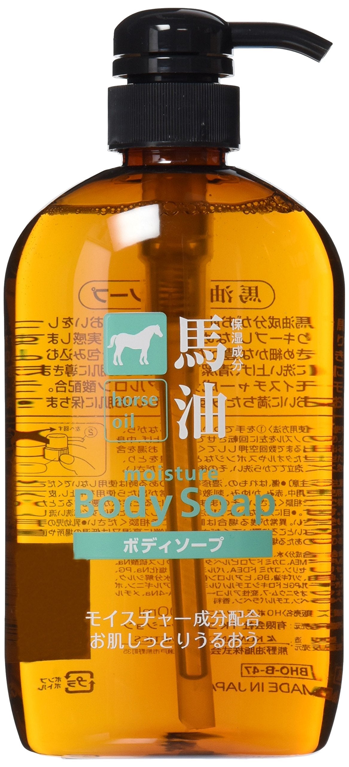 Kumano Cosmetics Horse Oil Body Soap - 600ml - TODOKU Japan - Japanese Beauty Skin Care and Cosmetics