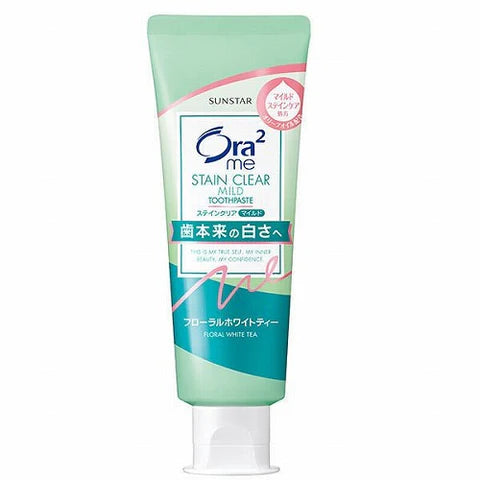 Ora2 Me Toothpaste Sunstar Stain Clear Paste 130g - Floral White Tea - TODOKU Japan - Japanese Beauty Skin Care and Cosmetics