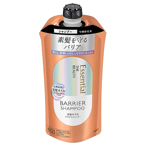 Kao Essential The Beauty Barrier Shampoo - 340ml - Refill - TODOKU Japan - Japanese Beauty Skin Care and Cosmetics