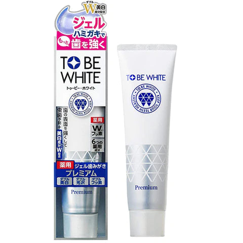 To Be White Medicated Whitening Gel Tooth Paste Premium - 60 g - TODOKU Japan - Japanese Beauty Skin Care and Cosmetics