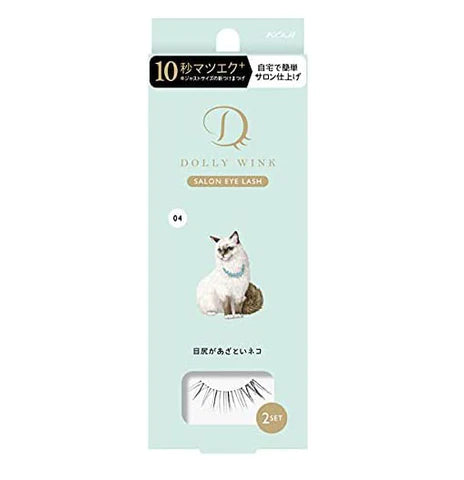 KOJI DOLLY WINK Salon Eye Lash No4 A Cat With A Rough Eye - TODOKU Japan - Japanese Beauty Skin Care and Cosmetics
