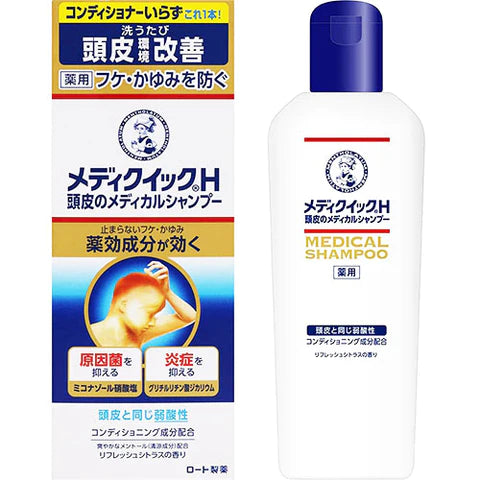 Mentholatum Mediquick Scalp Shampoo - 200ml - TODOKU Japan - Japanese Beauty Skin Care and Cosmetics