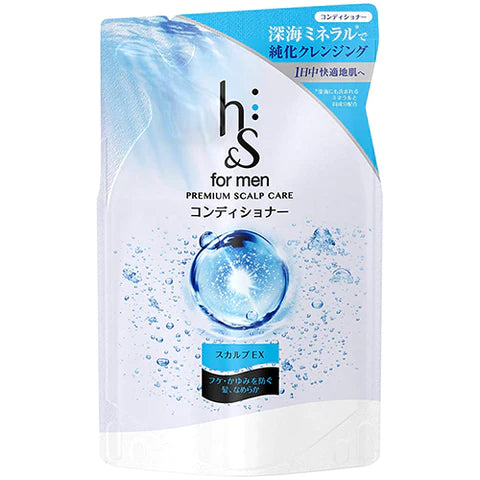 H&S For Men Scalp EX Series Premium Scalp Care Conditioner - 300ml - Refill - TODOKU Japan - Japanese Beauty Skin Care and Cosmetics
