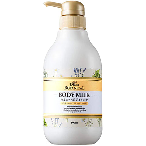 Moist Diane Botanical Body Milk 500ml - Citrus & White Bouquet - TODOKU Japan - Japanese Beauty Skin Care and Cosmetics