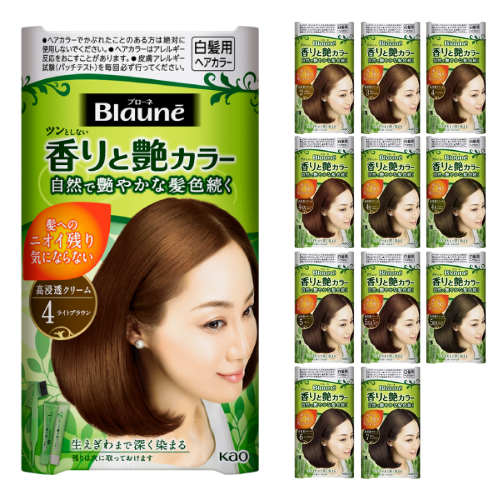 Kao Blaune Fragrance and Gloss Hair Color Cream - TODOKU Japan - Japanese Beauty Skin Care and Cosmetics