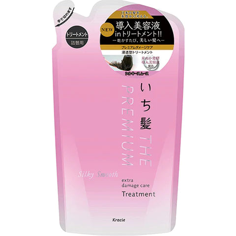 Ichikami The Premium Extra Damage Care Hair Treatment 340ml - Silky Smooth - Refill - TODOKU Japan - Japanese Beauty Skin Care and Cosmetics