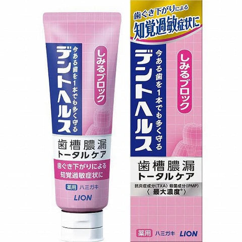 Lion Dent Health Medicated Toothpaste Stinging Block - 85g - TODOKU Japan - Japanese Beauty Skin Care and Cosmetics