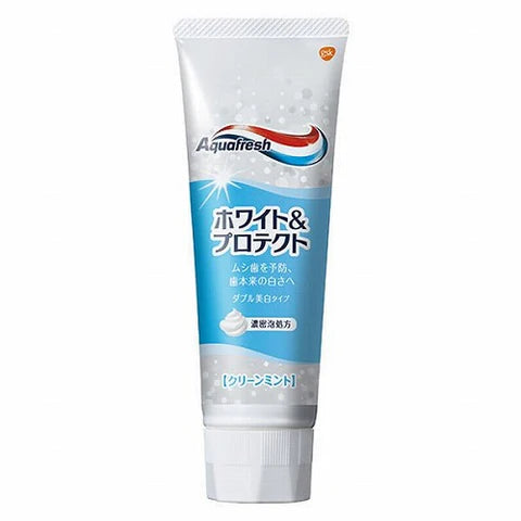 Aquafresh White & Protect Toothpaste - 140g - Clean Mint - TODOKU Japan - Japanese Beauty Skin Care and Cosmetics