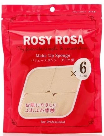 Rosy Rosa Value Sponge - Diamond Type - 6P - TODOKU Japan - Japanese Beauty Skin Care and Cosmetics