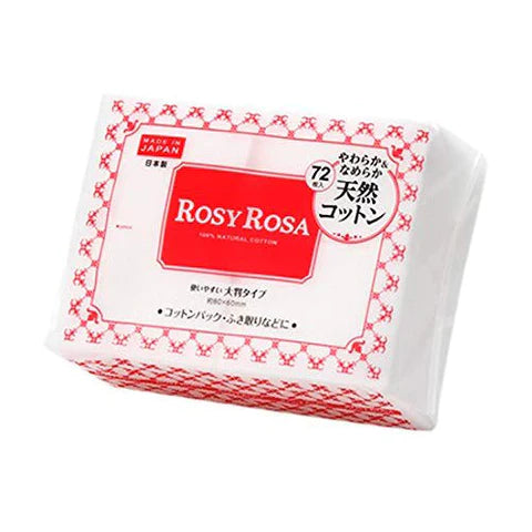 Rosy Rosa Large Cotton - 72 Sheets - TODOKU Japan - Japanese Beauty Skin Care and Cosmetics