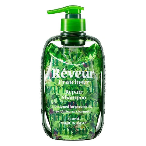 Reveur Fraicheur Repair Shampoo Dispenser Set - 340ml - TODOKU Japan - Japanese Beauty Skin Care and Cosmetics