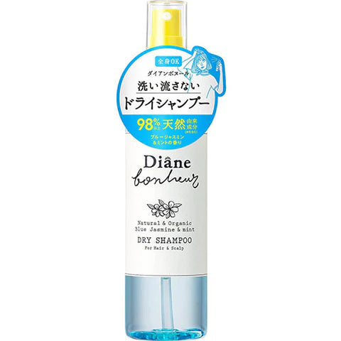 Moist Diane Bonheur Dry Shampoo 120ml - Blue Jasmine And Mint - TODOKU Japan - Japanese Beauty Skin Care and Cosmetics