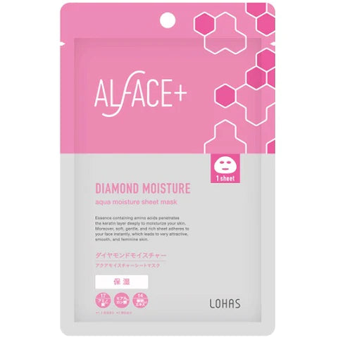 Alface Aqua Moisture Sheet Mask Daimond Moisture (Moisturizing) - 1sheet - TODOKU Japan - Japanese Beauty Skin Care and Cosmetics