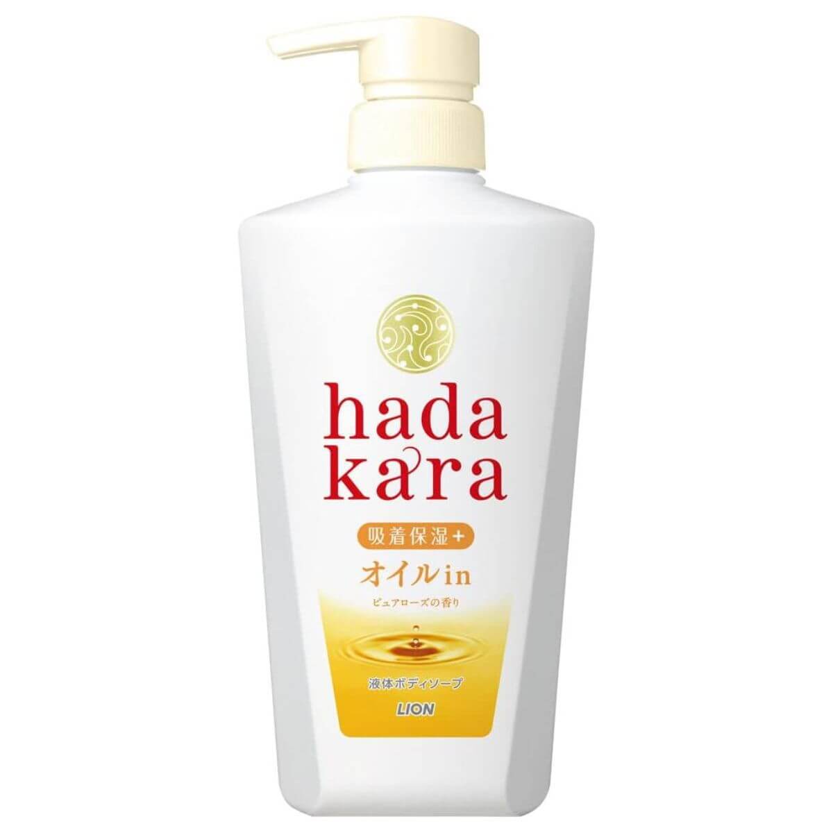 Hadakara Body Soap Oil-in 480ml - Pure Rose Scent - TODOKU Japan - Japanese Beauty Skin Care and Cosmetics