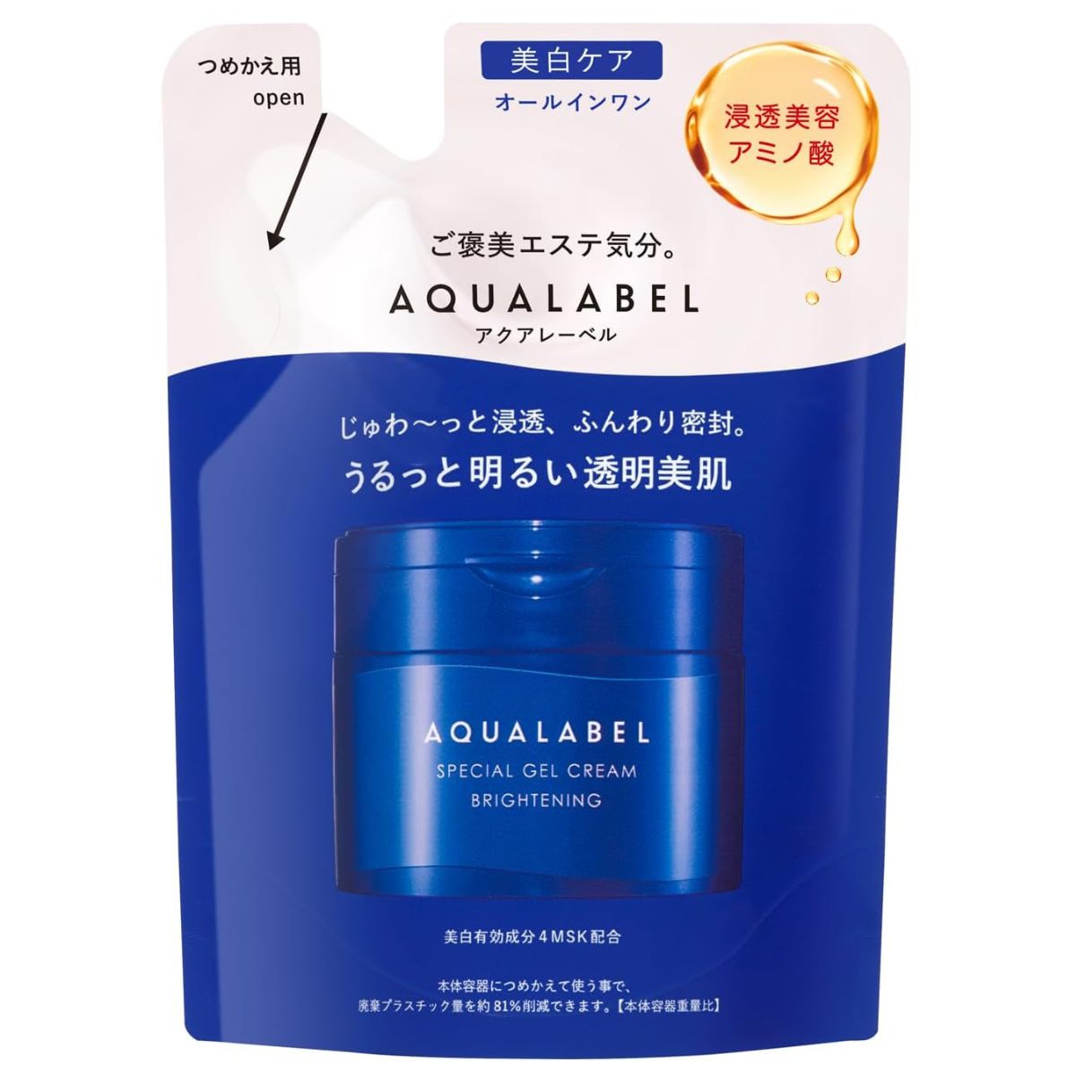 AQUALABEL Special Gel Cream EX White Refill - 81g