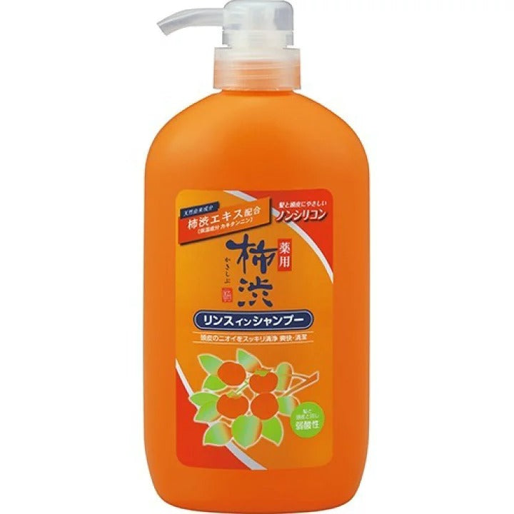 Kumano Cosmetics Medicated Persimmon Juice Conditioner In Shampoo - 600ml - TODOKU Japan - Japanese Beauty Skin Care and Cosmetics