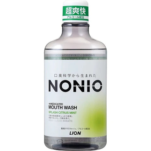 Lion Nonio Medicated Mouth Wash 600ml - Splash Citrus Mint - TODOKU Japan - Japanese Beauty Skin Care and Cosmetics