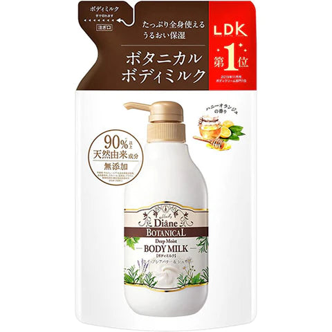 Moist Diane Botanical Body Milk 400ml - Deep Moist - Refill - TODOKU Japan - Japanese Beauty Skin Care and Cosmetics