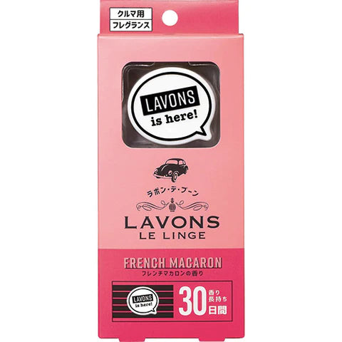 Lavons Car Fragrance Vent Clip Type 1pc - French Macaron - TODOKU Japan - Japanese Beauty Skin Care and Cosmetics