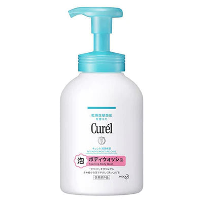 Kao Curel Foam Body Wash Pump - 480ml - TODOKU Japan - Japanese Beauty Skin Care and Cosmetics
