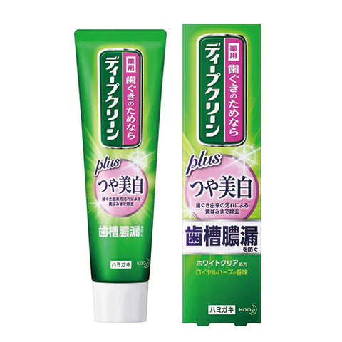 Kao Deep Clean Medicated Toothpaste - 160g - Whitening - TODOKU Japan - Japanese Beauty Skin Care and Cosmetics