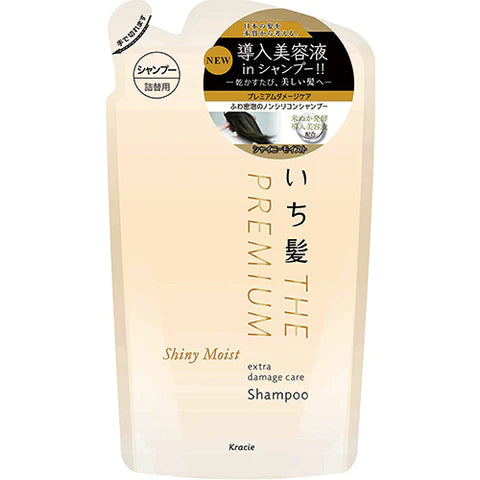 Ichikami The Premium Extra Damage Care Hair Shampoo 340ml - Shiny Moist - Refill - TODOKU Japan - Japanese Beauty Skin Care and Cosmetics