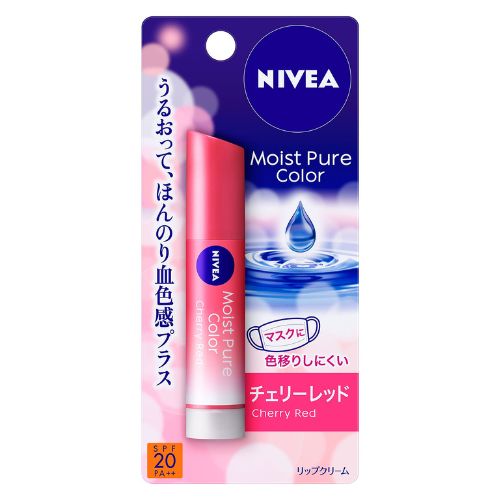 Nivea Moist Pure Color Lip - Cherry Red - TODOKU Japan - Japanese Beauty Skin Care and Cosmetics