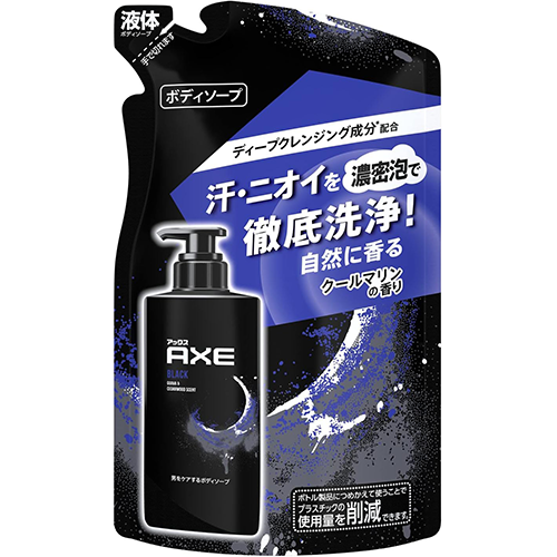 Axe Fragrance Body Soap Essence 400g - Refill - Black - TODOKU Japan - Japanese Beauty Skin Care and Cosmetics