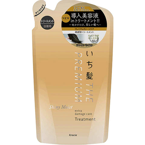 Ichikami The Premium Extra Damage Care Hair Treatment 340ml - Shiny Moist - Refill - TODOKU Japan - Japanese Beauty Skin Care and Cosmetics