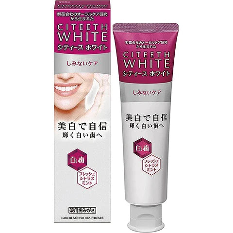 Citeeth White Teeth Sensitive Care Toothpaste - 110g - Fresh Citrus Mint - TODOKU Japan - Japanese Beauty Skin Care and Cosmetics