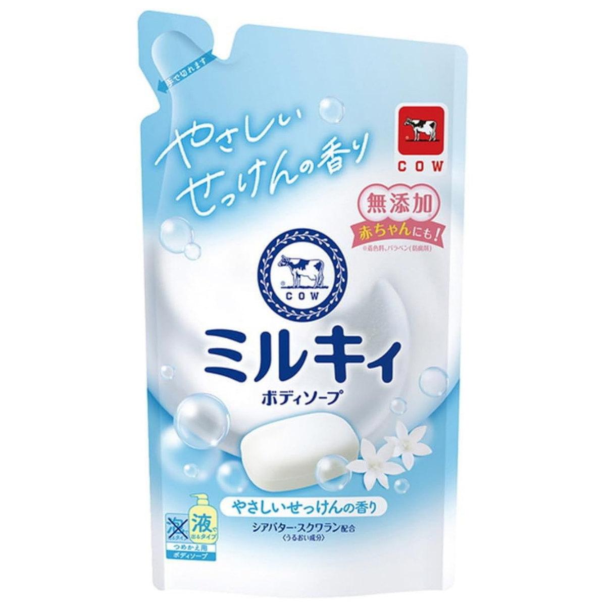 Cow Brand Milky Body Soap Soap Scent Refill - 360mL