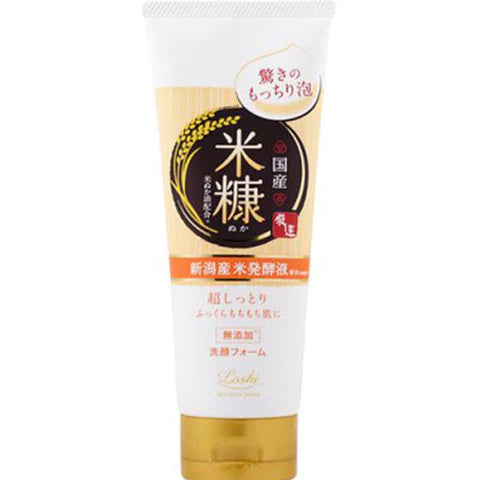 Rossi Moist Aid Cosmetex Roland Rice Bran Face Wash - 120g - TODOKU Japan - Japanese Beauty Skin Care and Cosmetics