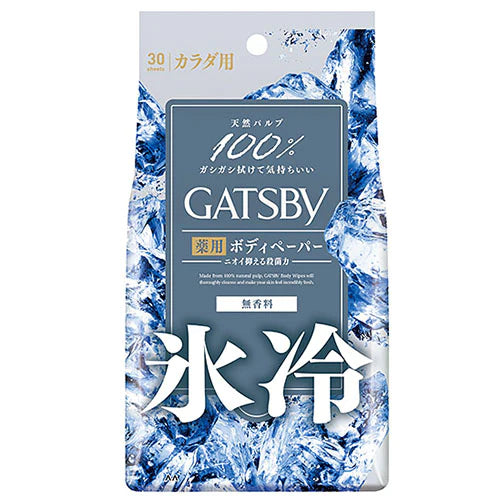 Gatsby Deodorant Body Paper 30 Sheets - Frozen Cider - TODOKU Japan - Japanese Beauty Skin Care and Cosmetics
