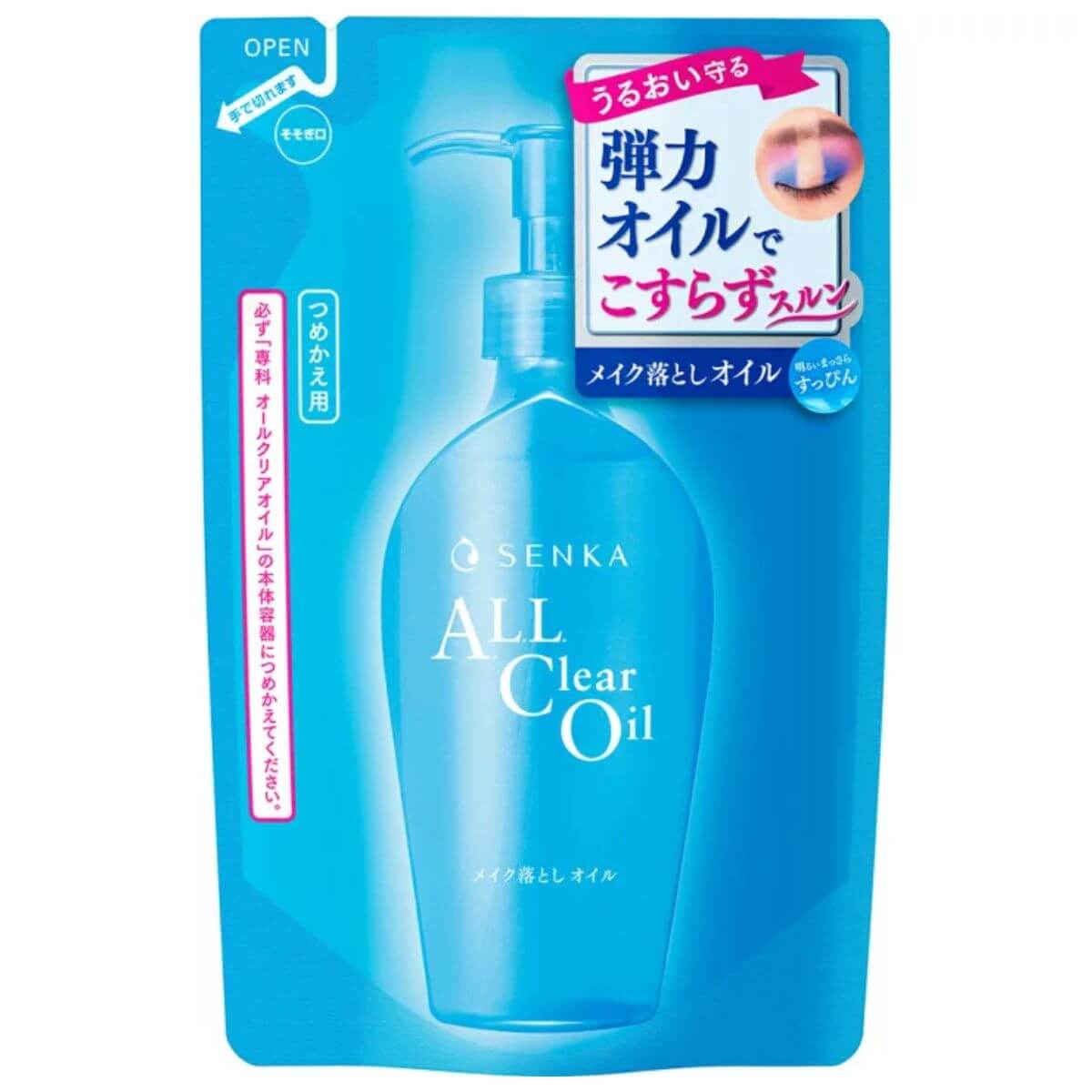 Senka All Clear Oil Makeup Remover Refill - 180ml - TODOKU Japan - Japanese Beauty Skin Care and Cosmetics