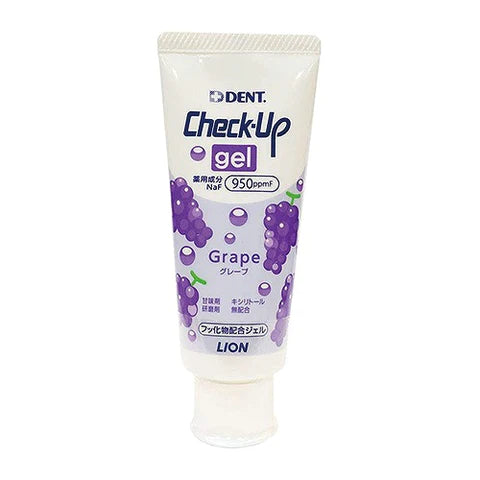 Lion Dent. Check-Up Gel Toothpaste - 60g - Grape - TODOKU Japan - Japanese Beauty Skin Care and Cosmetics