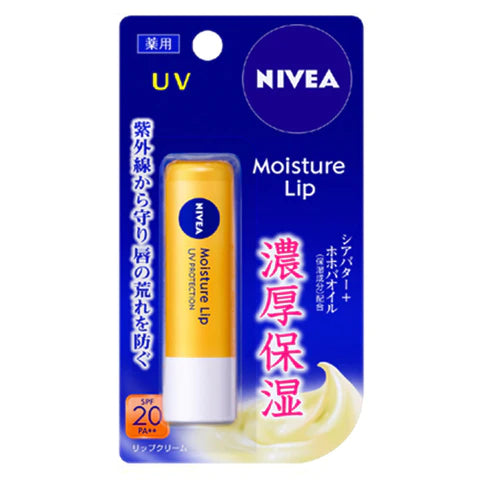 Nivea Moisture Lip 3.9g SPF20 PA++ - UV - TODOKU Japan - Japanese Beauty Skin Care and Cosmetics