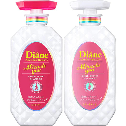 Moist Diane Perfect Beauty Miracle You Shine Shine Shampoo & Treatment Set 450ml - Shiny Berry Scent - TODOKU Japan - Japanese Beauty Skin Care and Cosmetics