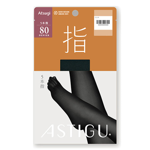 Atsugi Astigu Warming Hot Five Finger Tights Yubi 80 Denier - AP1580 - TODOKU Japan - Japanese Beauty Skin Care and Cosmetics