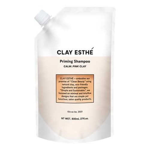 CLAY ESTHÉ Priming Shampoo Pink Clay - Refill - 800ml - TODOKU Japan - Japanese Beauty Skin Care and Cosmetics